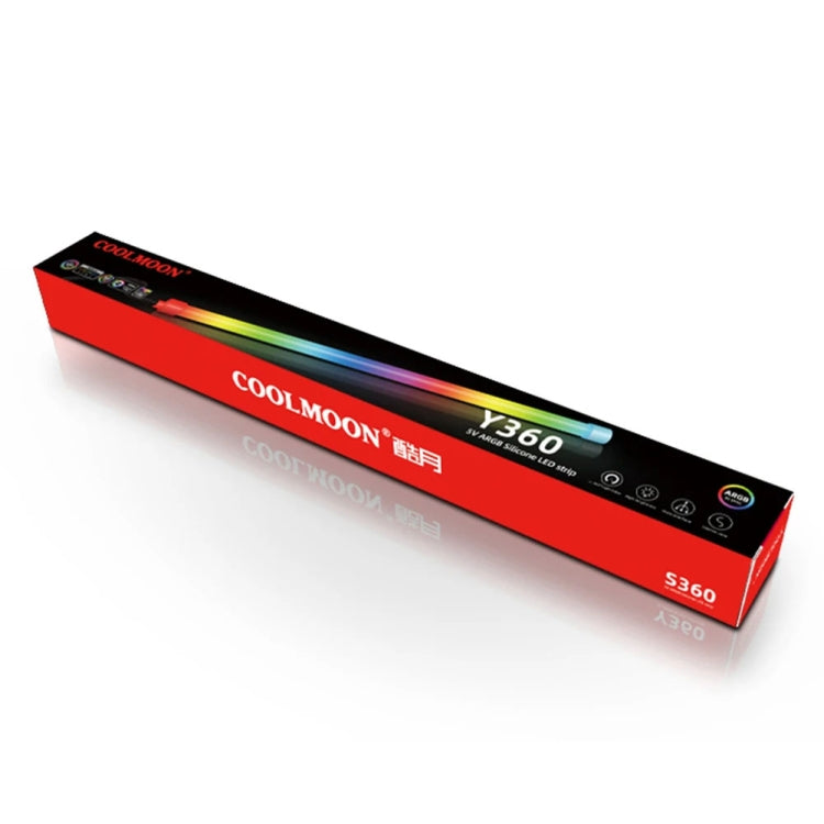 COOLMOON Y360 Round Tube Multi-interface ARGB Chassis Light Bar Computer Decorative Silicone LED Lamp Strip - HoMEdemic™ 
