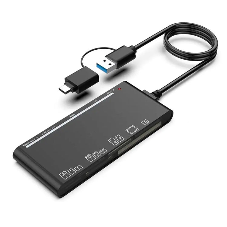 CR7 USB3.0 + Type-C Multi-function Card Reader CF / XD / MS / SD / TF Card 7 in 1 - HoMEdemic™ 