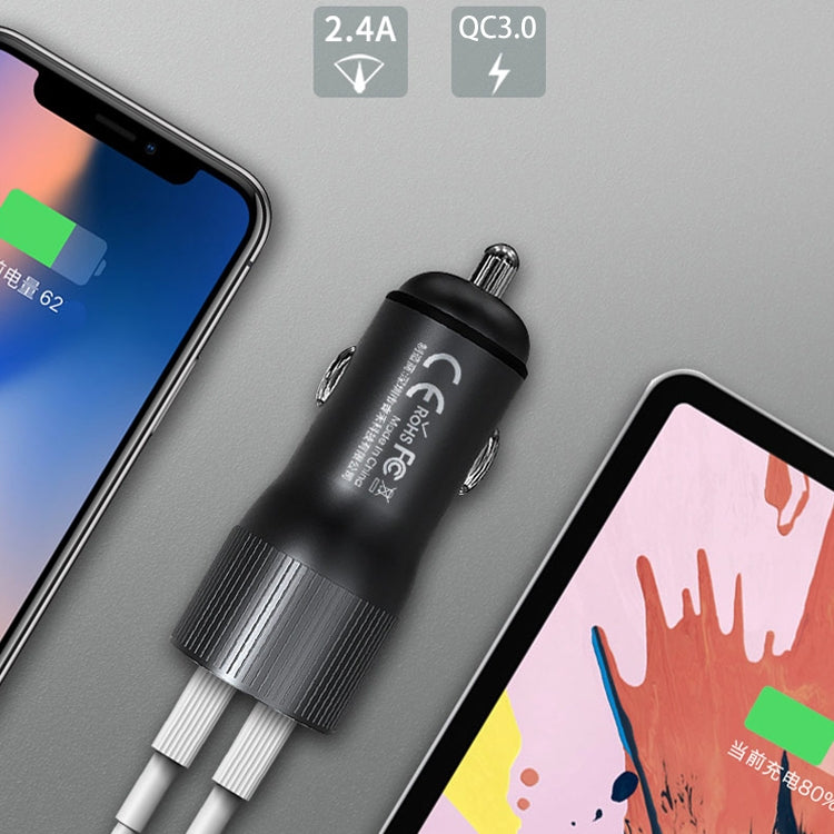 REMAX RCC221 Retour Series QC3.0 Dual USB Car Charger(Tarnish) - HoMEdemic™ 