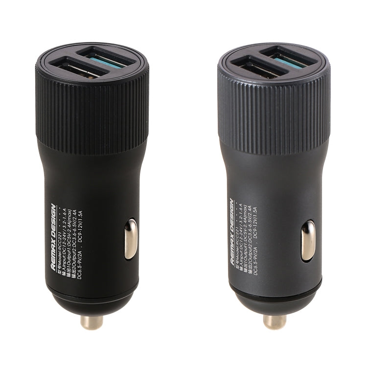 REMAX RCC221 Retour Series QC3.0 Dual USB Car Charger(Tarnish) - HoMEdemic™ 