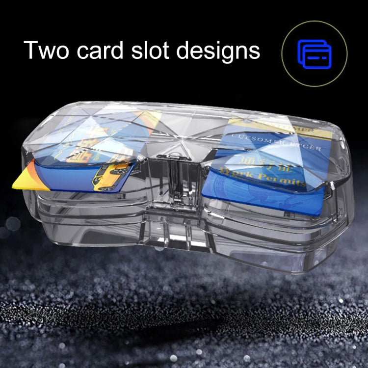 Car Multi-functional Glasses Case Sunglasses Storage Holder with Card Slot, Diamond Style, Diamond Style (Beige), Diamond Style (Transparent), Diamond Style (Black), Diamond Style (Pink)