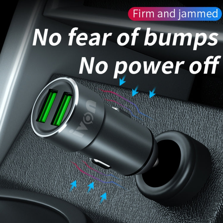 IVON CC38 2.4A Dual USB Car Charger + 1m USB to 8 Pin Fast Charge Data Cable Set - HoMEdemic™ 
