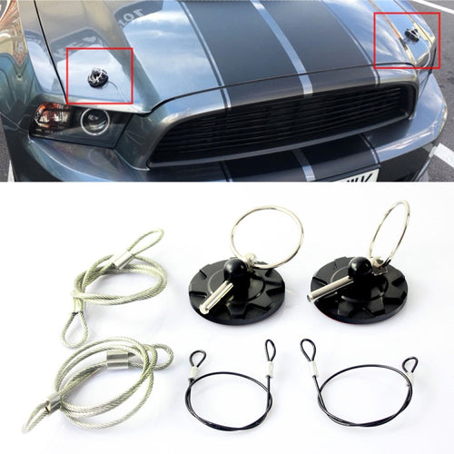 XH-6049 Car Universal Modified Racing Punch-free Aluminum Engine Hood Lock Cover - HoMEdemic™ 