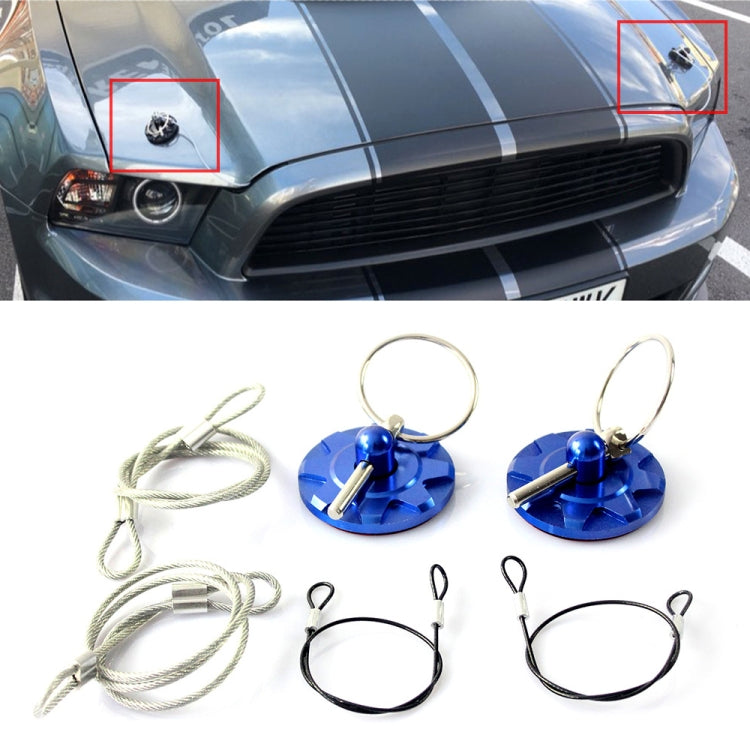XH-6049 Car Universal Modified Racing Punch-free Aluminum Engine Hood Lock Cover, XH-6049(Black), XH-6049(Gold), XH-6049(Blue), XH-6049(Purple), XH-6049(Red), XH-6049(Silver) - HoMEdemic™ 
