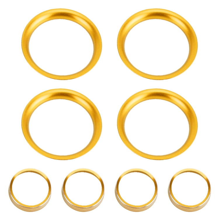 8 PCS Car Aluminum Alloy Air Conditioner Knob Case and Base for Honda XR-V, For Honda XR-V (Gold), For Honda XR-V (Purple), For Honda XR-V (Red)