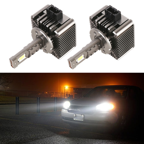 1 Pair D Series D1 Car HID Ballast to LED Headlight DC12V 35W 6000K 7000LM, 7040 Lamp Bead - HoMEdemic™ 