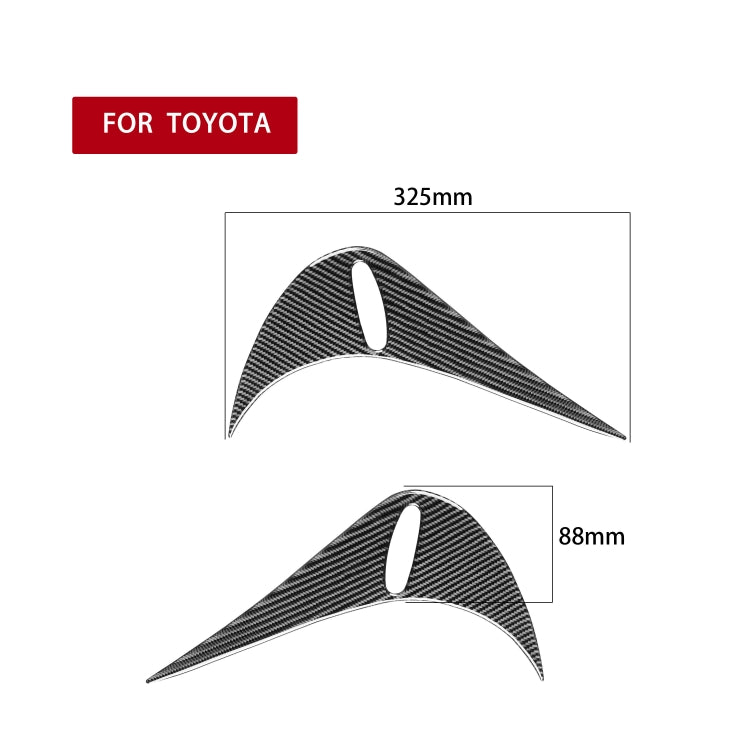 2 PCS / Set Carbon Fiber Car Back Lamp Eyebrow Decorative Sticker for Toyota GT86 / Subaru BRZ 2012-2016, Drop Glue Version, For Toyota GT86 2012-2016,Back - HoMEdemic™ 