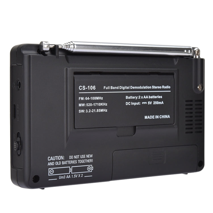 CS-106 9KHZ Multifunctional Full Band Digital Demodulation Stereo Radio Receiver, 9KHZ - HoMEdemic™ 
