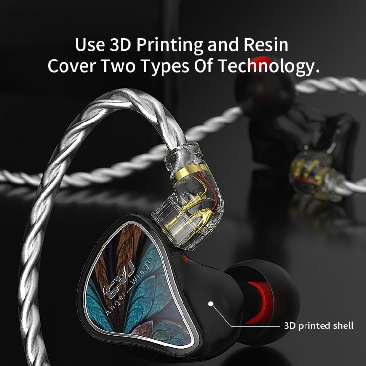 CVJ Angel Wings Hybrid Technology HiFi Music Wired Earphone No Mic - HoMEdemic™ 