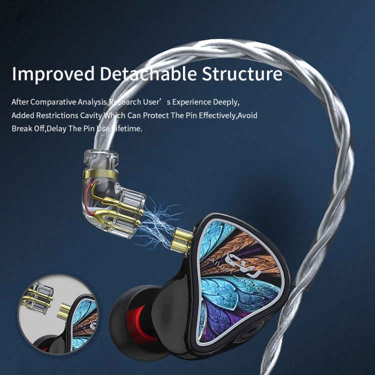CVJ Angel Wings Hybrid Technology HiFi Music Wired Earphone No Mic - HoMEdemic™ 