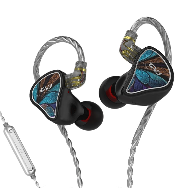 CVJ Angel Wings Hybrid Technology HiFi Music Wired Earphone With Mic - HoMEdemic™ 