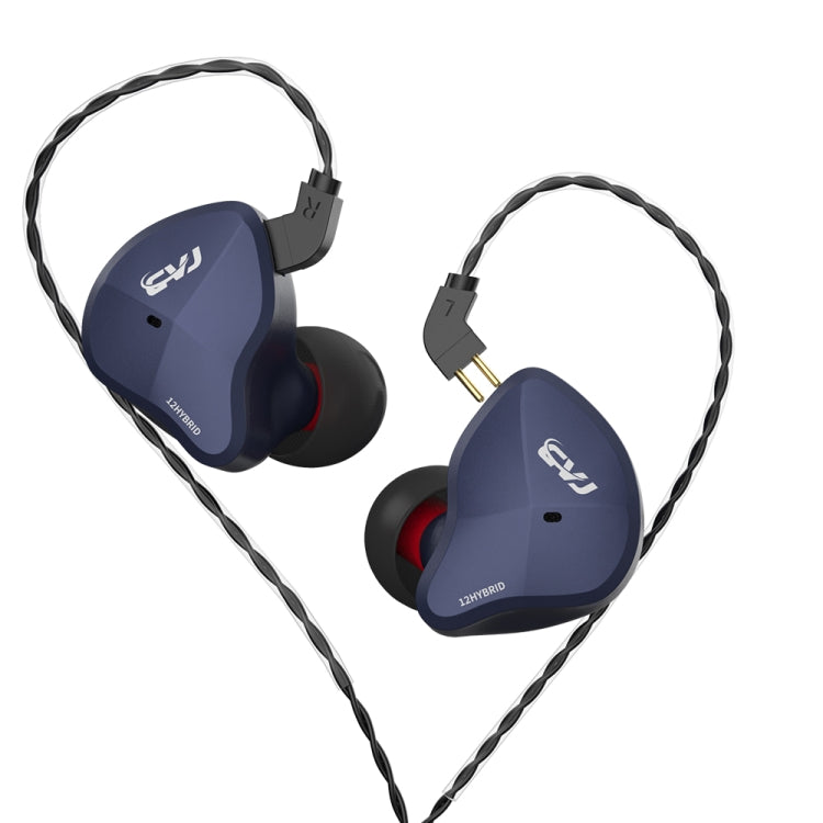 CVJ-CSN In-Ear Dual Magnetic Circuit Dynamic HIFI Wired Earphone, Style:Without Mic(Blue) - HoMEdemic™ 