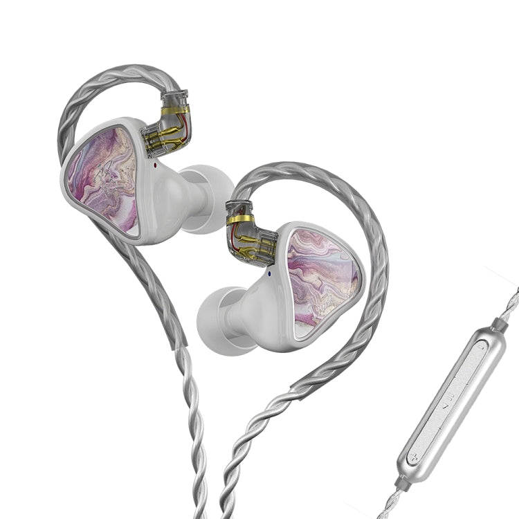 CVJ Hybrid Technology HiFi Music Wired Earphone With Mic(Rosy) - HoMEdemic™ 