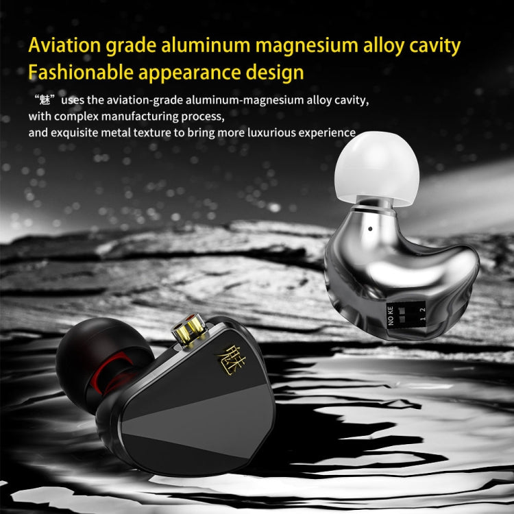 CVJ In Ear Wired Adjustment Switch Earphone, Color: With Mic Silver - HoMEdemic™ 
