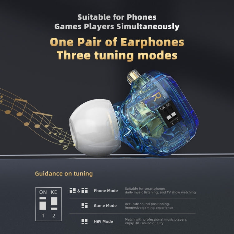 CVJ In-Ear Wired Gaming Earphone, Color: With Mic Black - HoMEdemic™ 