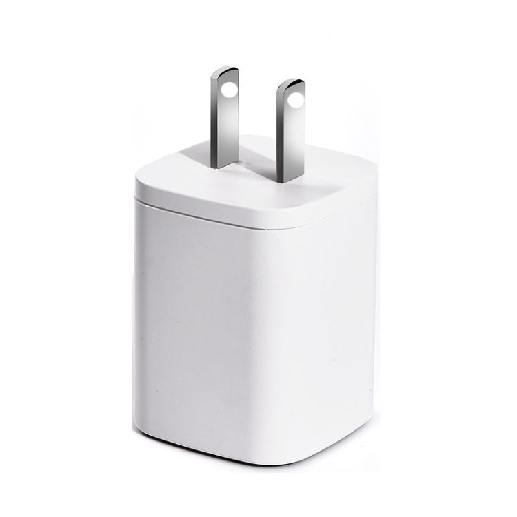 CYKE USB60 20W Mini PD Type-C Port Fast Charger With Type-C To 8 Pin Cable, US Plug(White Set) - HoMEdemic™ 