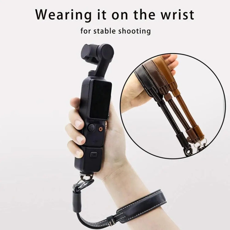 Camera Gimbal Hand Strap Handheld Stabilizer Accessories Wrist Strap For DJI OSMO Pocket 3 / OM 3 / OM 4 / OM 5 / OM 6(Coffee Color) - HoMEdemic™ 