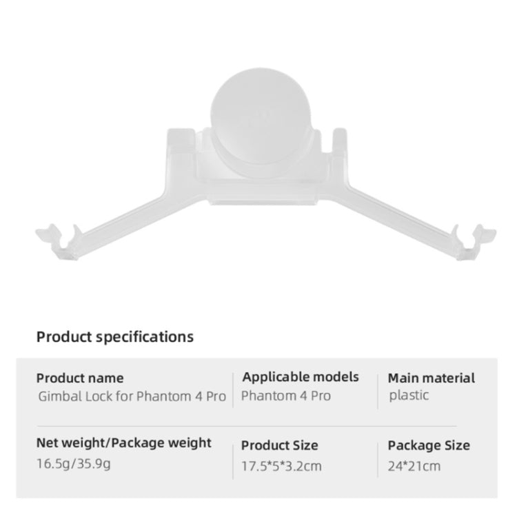 Camera Gimbal Lock Buckle Lock Holder Protection Cover For DJI Phantom 4 Pro - HoMEdemic™ 