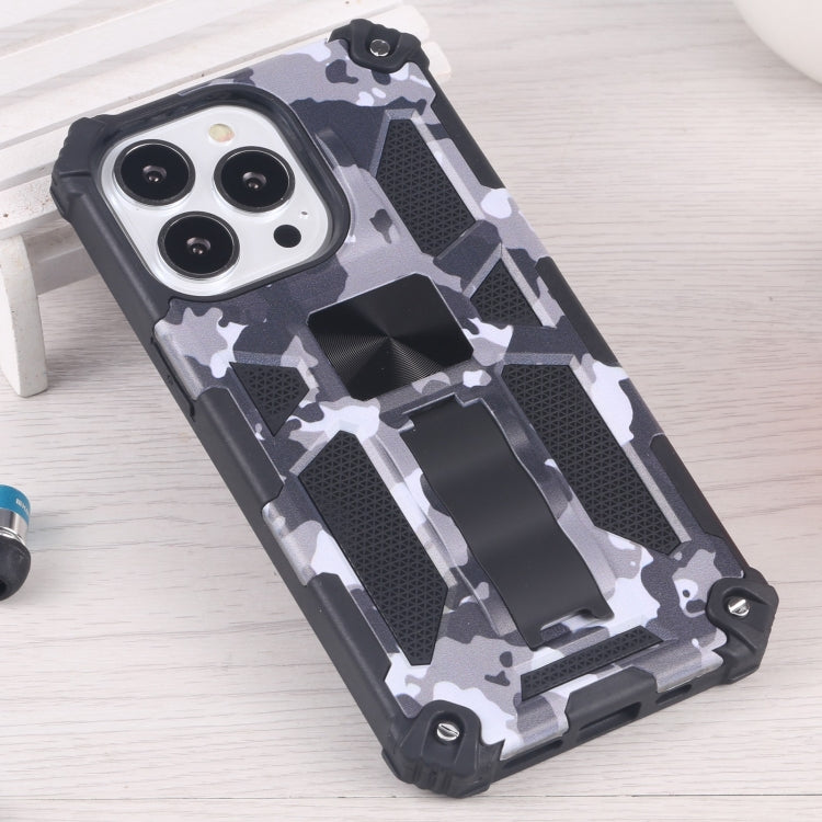 Camouflage Armor Shockproof TPU + PC Magnetic Protective Case with Holder, For iPhone 13 Pro, For iPhone 13 Pro Max, For iPhone 13 - HoMEdemic™ 