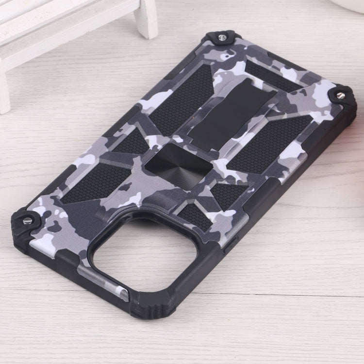 Camouflage Armor Shockproof TPU + PC Magnetic Protective Case with Holder, For iPhone 13 Pro, For iPhone 13 Pro Max, For iPhone 13 - HoMEdemic™ 