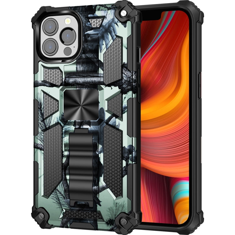 Camouflage Armor Shockproof TPU + PC Magnetic Protective Case with Holder, For iPhone 13 Pro, For iPhone 13 Pro Max, For iPhone 13 - HoMEdemic™ 