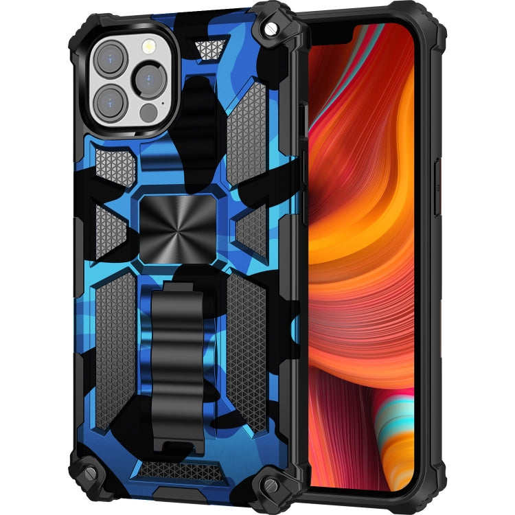 Camouflage Armor Shockproof TPU + PC Magnetic Protective Case with Holder, For iPhone 13 Pro, For iPhone 13 Pro Max, For iPhone 13 - HoMEdemic™ 