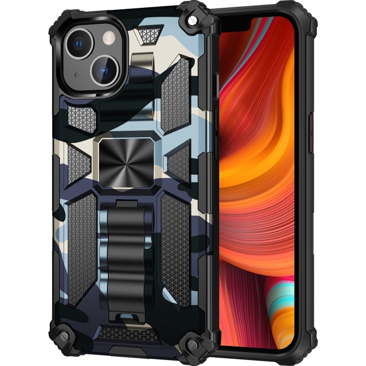 Camouflage Armor Shockproof TPU + PC Magnetic Protective Case with Holder, For iPhone 13 Pro, For iPhone 13 Pro Max, For iPhone 13 - HoMEdemic™ 