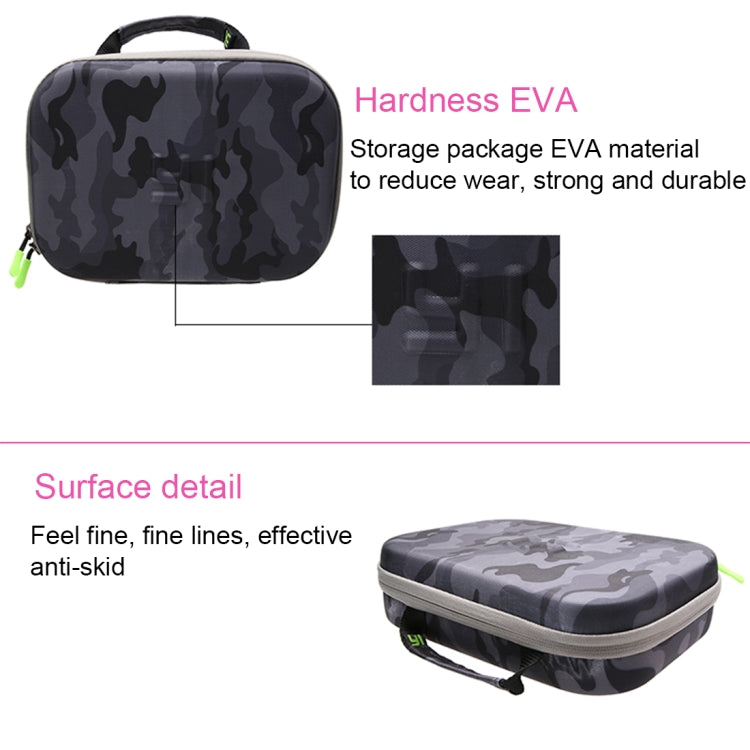 Camouflage Pattern EVA Shockproof Waterproof Portable Case forGoPro, Insta360, DJI and Other Action Cameras Accessories, Size: 27cm x 19cm x 7cm - HoMEdemic™ 