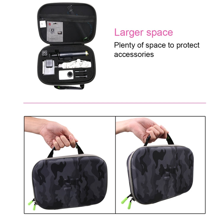 Camouflage Pattern EVA Shockproof Waterproof Portable Case forGoPro, Insta360, DJI and Other Action Cameras Accessories, Size: 27cm x 19cm x 7cm - HoMEdemic™ 