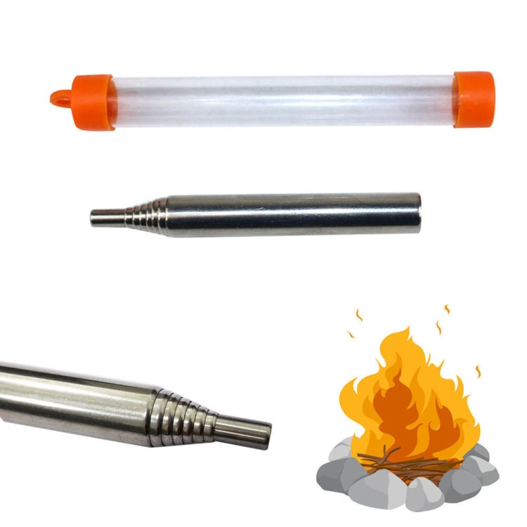 Camping Survival Blow Fire Tube Emergency Fire Starting Retractable blowpipe, 8 Sections - HoMEdemic™ 