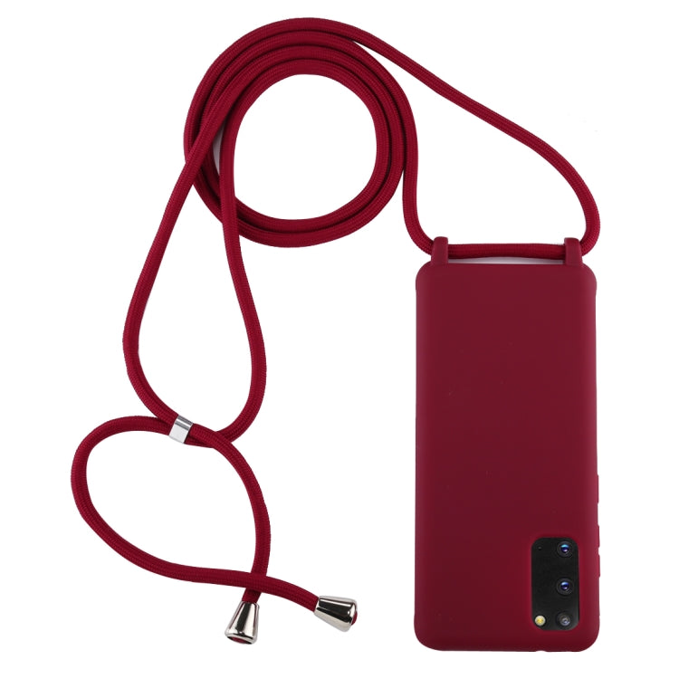 Candy Color TPU Protective Case with Lanyard, For Galaxy S20, For Galaxy S20+, For Galaxy S20 Ultra - HoMEdemic™ 
