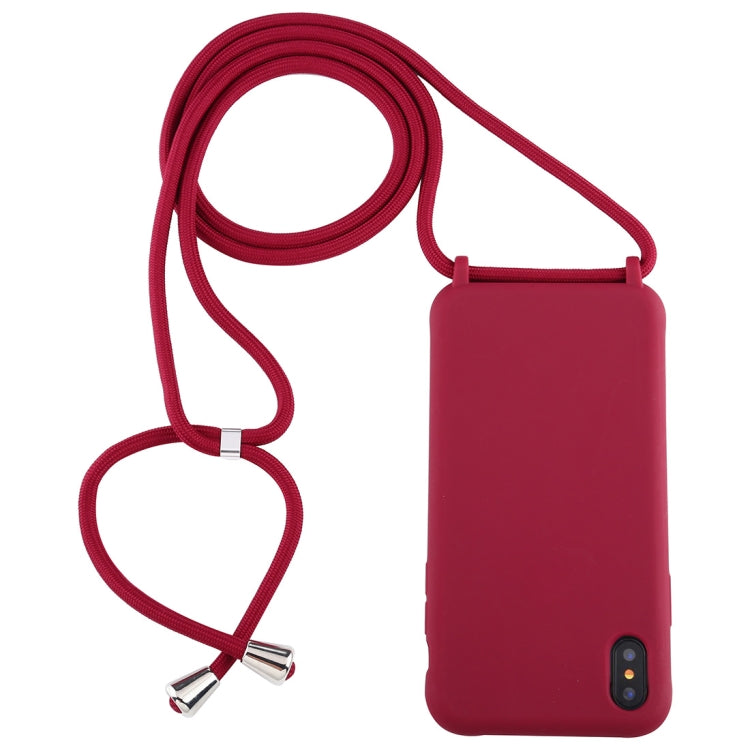 Candy Color TPU Protective Case with Lanyard, For iPhone XS / X, For iPhone XS Max, For iPhone XR - HoMEdemic™ 