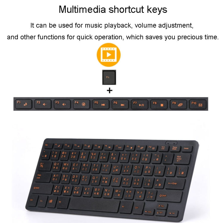 Cangjie Code Keyboard Traditional Chinese Annotated Wireless Keyboard 2.4G Wireless Connection Keyboard(Black) - HoMEdemic™ 