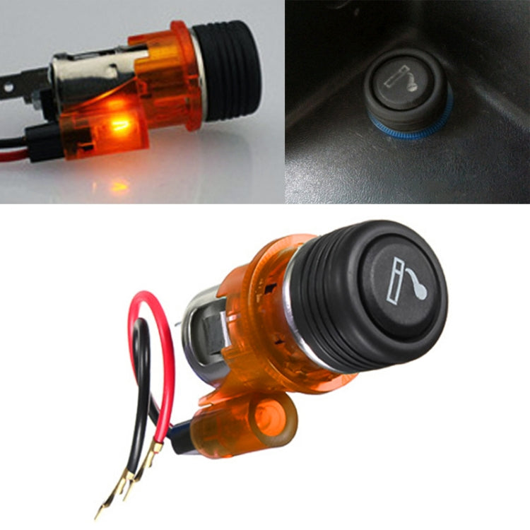 Car 10A 12V European Standard Cigarette Lighter Full Assembly with Light - HoMEdemic™