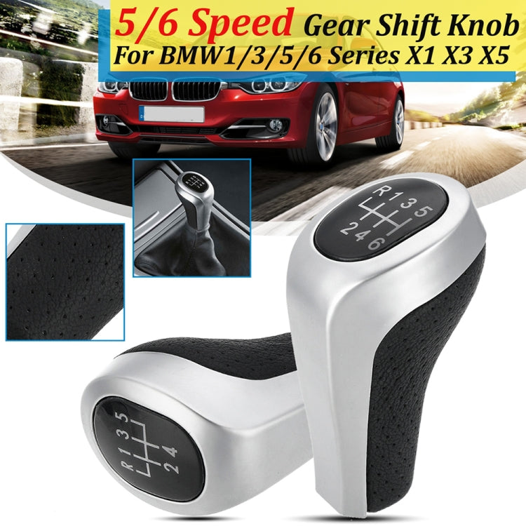 Car 5-speed Matte Silver Gear Shift Lever Knob for BMW, 5-speed Matte Silver - HoMEdemic™ 