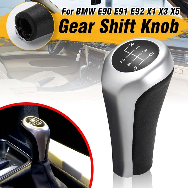 Car 5-speed Matte Silver Gear Shift Lever Knob for BMW, 5-speed Matte Silver - HoMEdemic™ 