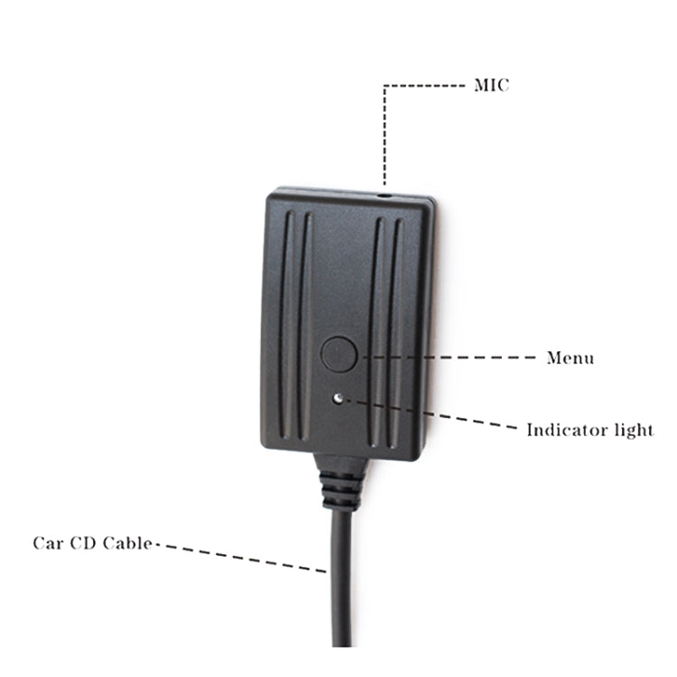 Car AUX Bluetooth Audio Cable + MIC for Ford Fiesta / Focus / Mondeo, For Ford Fiesta / Focus / Mondeo - HoMEdemic™ 