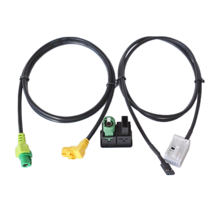 Car AUX USB Switch Holder + Cable Wiring Harness for Volkswagen Magotan / Touran / Polo / Touran RCD510/310+/300+, For Volkswagen Magotan - HoMEdemic™ 