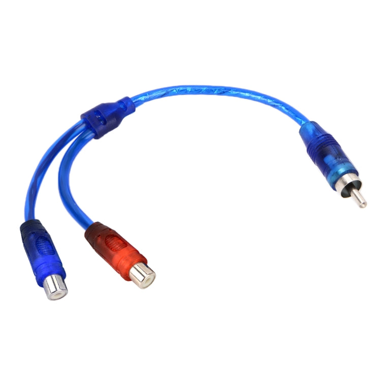 Car AV Audio Video 2 Female to 1 Male Aluminum Extension Cable Wiring Harness, Cable Length: 26cm, 2 Female to1 Male - HoMEdemic™ 