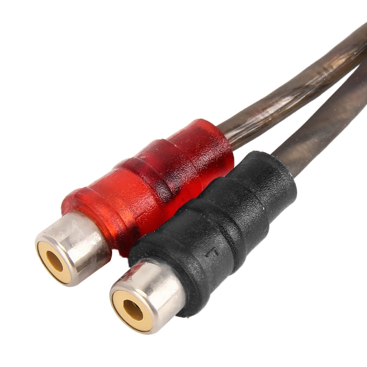 Car AV Audio Video 2 Female to 1 Male Copper Extension Cable Wiring Harness, Cable Length: 26cm, 2 Female to 1 Male (Copper) - HoMEdemic™ 