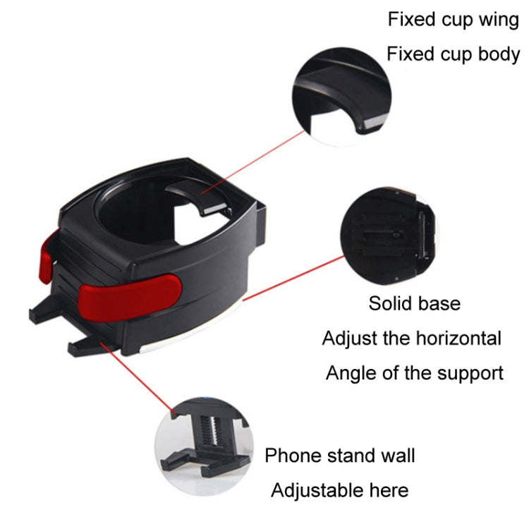 Car Air Conditioner Air Outlet Mobile Phone Water Cup Holder(Black) - HoMEdemic™ 