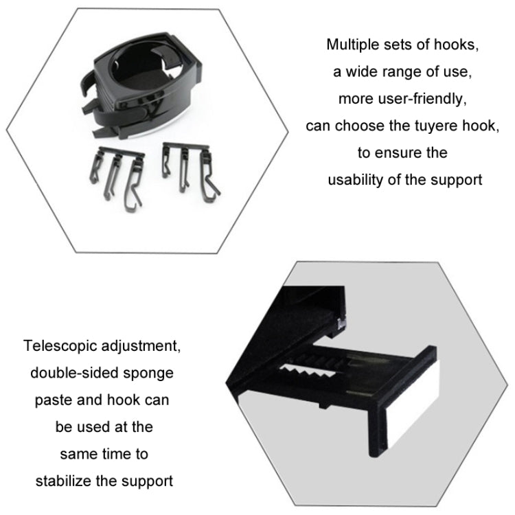 Car Air Conditioner Air Outlet Mobile Phone Water Cup Holder(Black) - HoMEdemic™ 