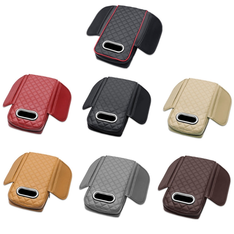 Car Armrest Box Booster Pad Widened Interior Tissue Box, Color: Beige - HoMEdemic™ 