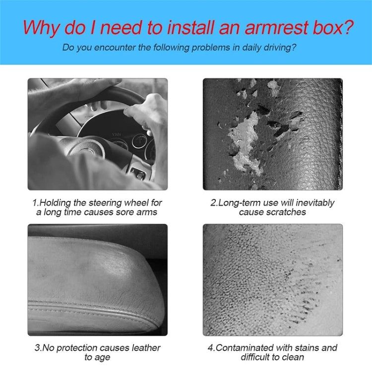 Car Armrest Box Booster Pad Widened Interior Tissue Box, Color: Beige - HoMEdemic™ 