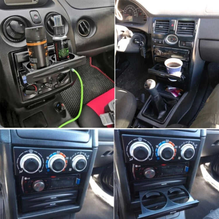 Car Audio Modified Multi-purpose Storage Box Cup Holder(Double-layer Box) - HoMEdemic™ 