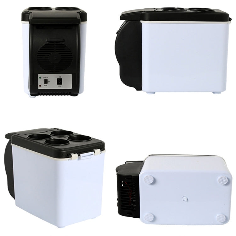 Car Auto 48W Portable Multi-Function Cooling and Warming 6L Low Noise Refrigerator for Car and Home, Cord Length: 1.8m, 6L Low Noise - HoMEdemic™ 