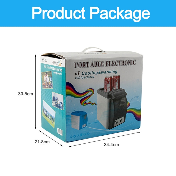 Car Auto 48W Portable Multi-Function Cooling and Warming 6L Low Noise Refrigerator for Car and Home, Cord Length: 1.8m, 6L Low Noise - HoMEdemic™ 