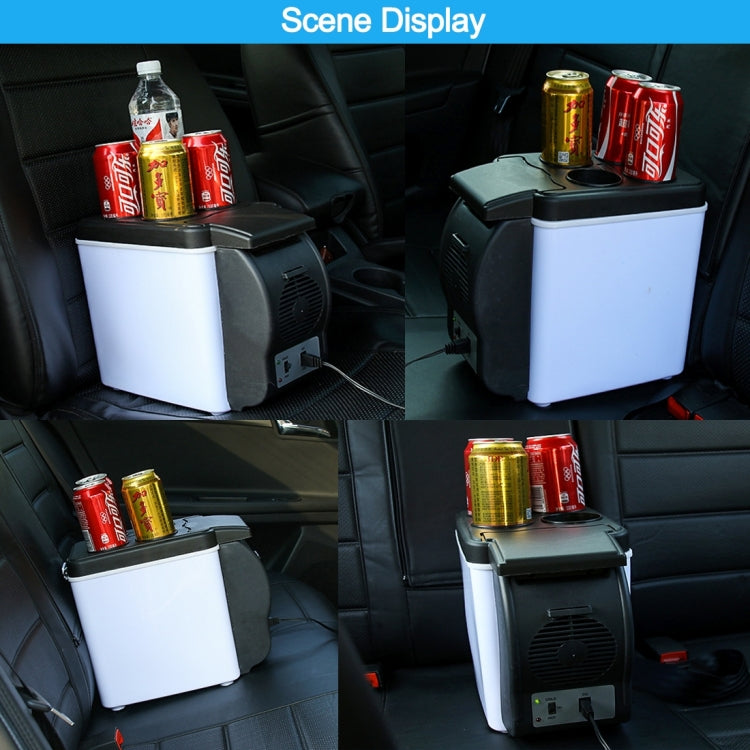 Car Auto 48W Portable Multi-Function Cooling and Warming 6L Low Noise Refrigerator for Car and Home, Cord Length: 1.8m, 6L Low Noise - HoMEdemic™ 