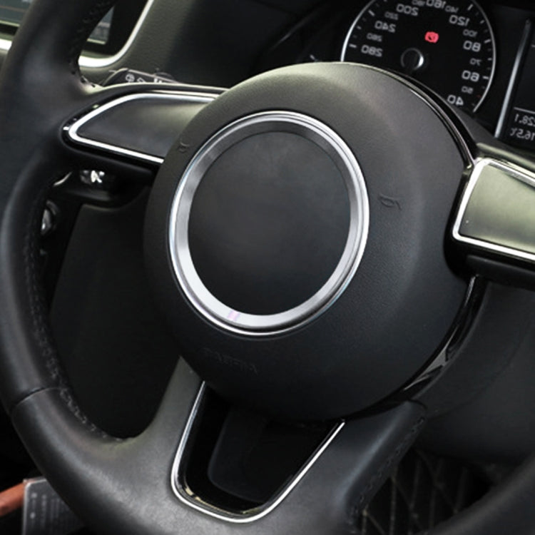 Car Auto Steering Wheel Ring Cover Trim Sticker Decoration for Audi A4L / A3 / A5 2017-2019 - HoMEdemic™ 