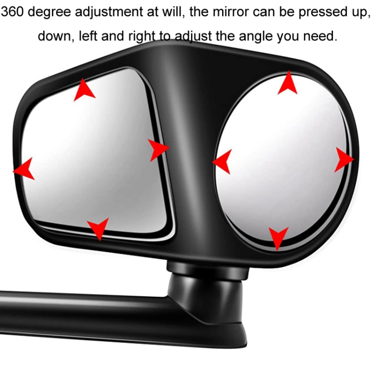 Car Auxiliary Mirror Multi-Function Wide-Angle Rear View Reversing Mirror(White Left) - HoMEdemic™ 